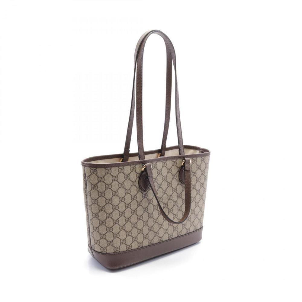 GUCCI Brown Leather Tote Bag - Picture 3 of 5